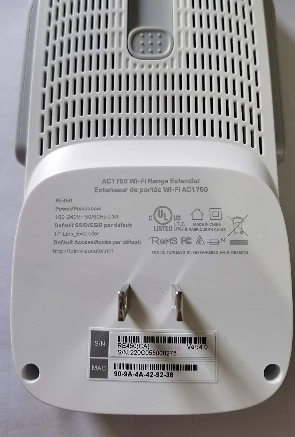 TP-Link AC1750 WiFi Extender (RE450) - Up to 1750Mbps, Dual Band WiFi Repeater, Internet Booster, Extend WiFi Range Further TP-Link