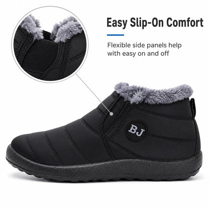 Ymombest Slip-On Winter Boots for Women Men, Water-Resistant Ankle Booties 🍁 All In One Marketplace Canada