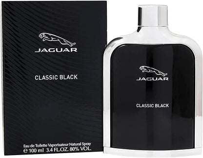 Jaguar Classic Black Eau De Toilette Spray For Men, 3.4 Ounce/0.21 Pounds