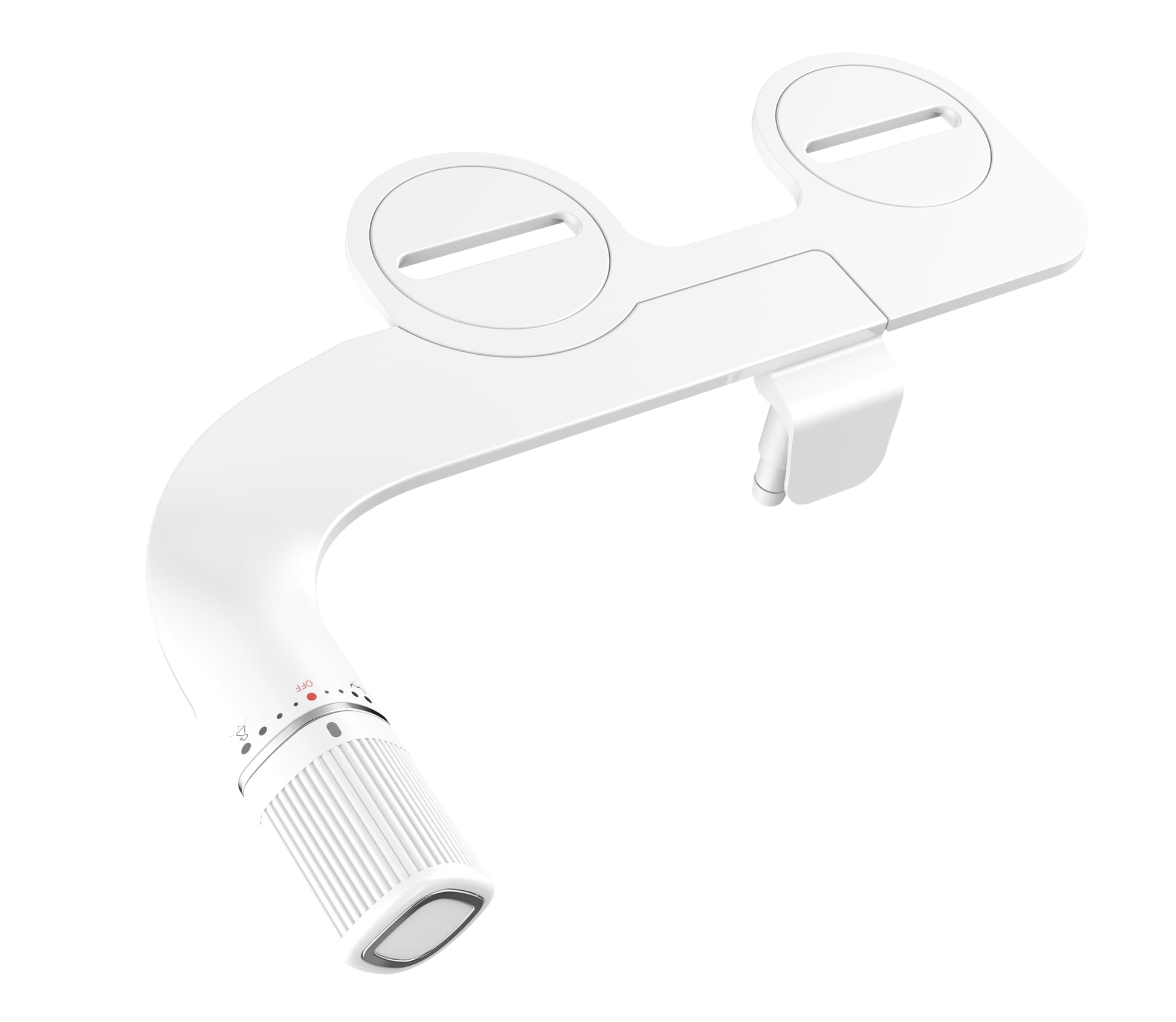 BIGCOW Bidet Attachment for Toilet, Ultra-Slim Dual Nozzle (Frontal & Rear Wash) Hygienic Toilet Bidet, Fresh Cold Water Pressure Adjustable Bidet Attachment with Stainless Steel Inlet - Available at All In One Marketplace Canada