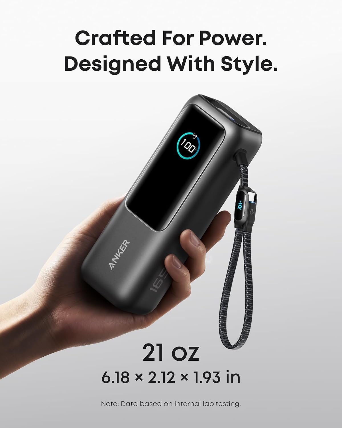Anker Laptop Power Bank, 25,000mAh Portable Charger with Triple 100W USB-C Ports, Built-in Retractable Cables, Flight-Approved for Travel, iPhone 17/16 Series, MacBook, Samsung, and More - Available at All In One Marketplace Canada
