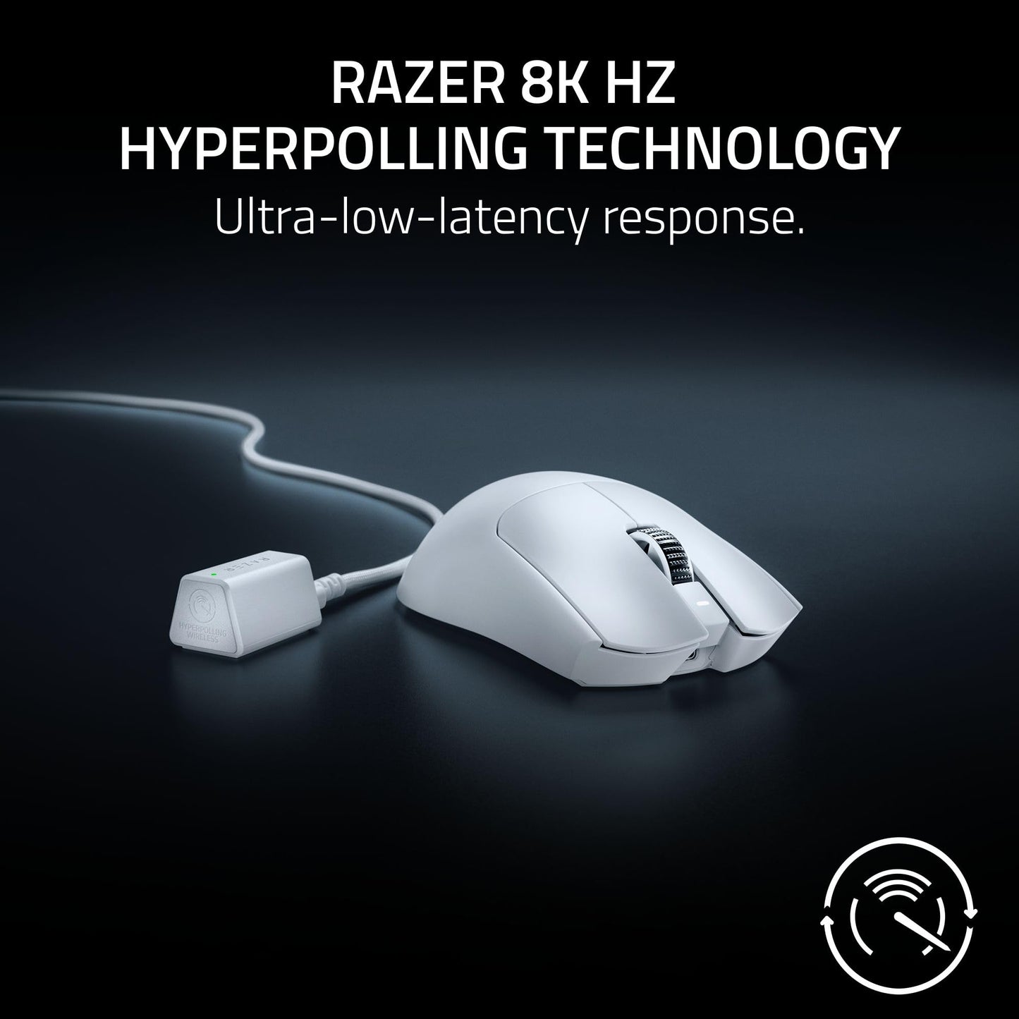 Razer Viper V3 Pro Wireless Esports Gaming Mouse, 55g Lightweight, White