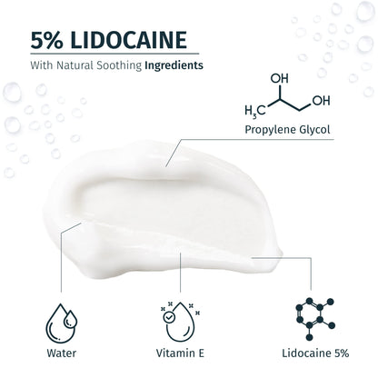 Numbskin Tattoo Numbing Cream | 5% Lidocaine Topical Anesthetic Cream | Maximum Strength Fastest Acting Pain Relieving Cream with Vitamin E, 30g (1 Tube) - Available at All In One Marketplace Canada