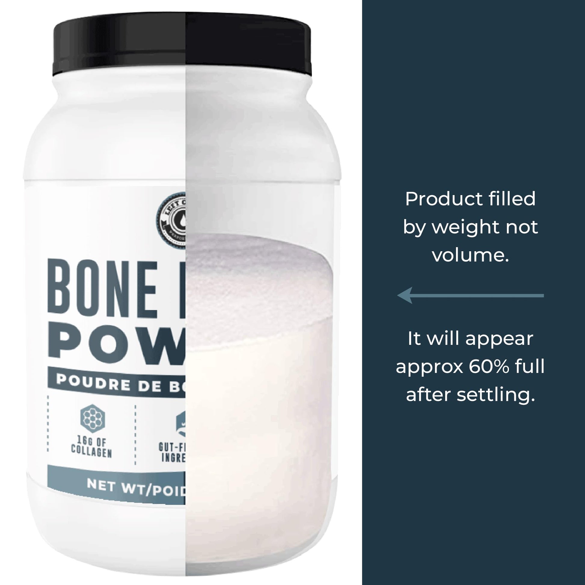 Grass-Fed Beef Bone Broth Powder – 21g Protein & 16g Collagen per Serving, Keto & Paleo Friendly, 907g