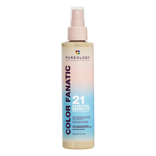 Pureology Color Fanatic Leave-In Conditioner, 21 Benefits Heat Protectant & Detangler for All Hair Types, With Camelina Oil, Vegan, Sulfate-Free