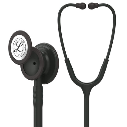 3M Littmann Classic III Monitoring Stethoscope, 5803, More Than 2X as Loud*, Weighs Less**, Stainless Steel Black-Finish Chestpiece, 69 cm (27") Black Tube, Stem and Headset