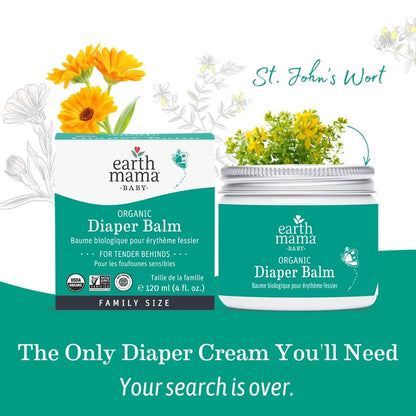 Earth Mama Organic Baby Diaper Balm, 120ml