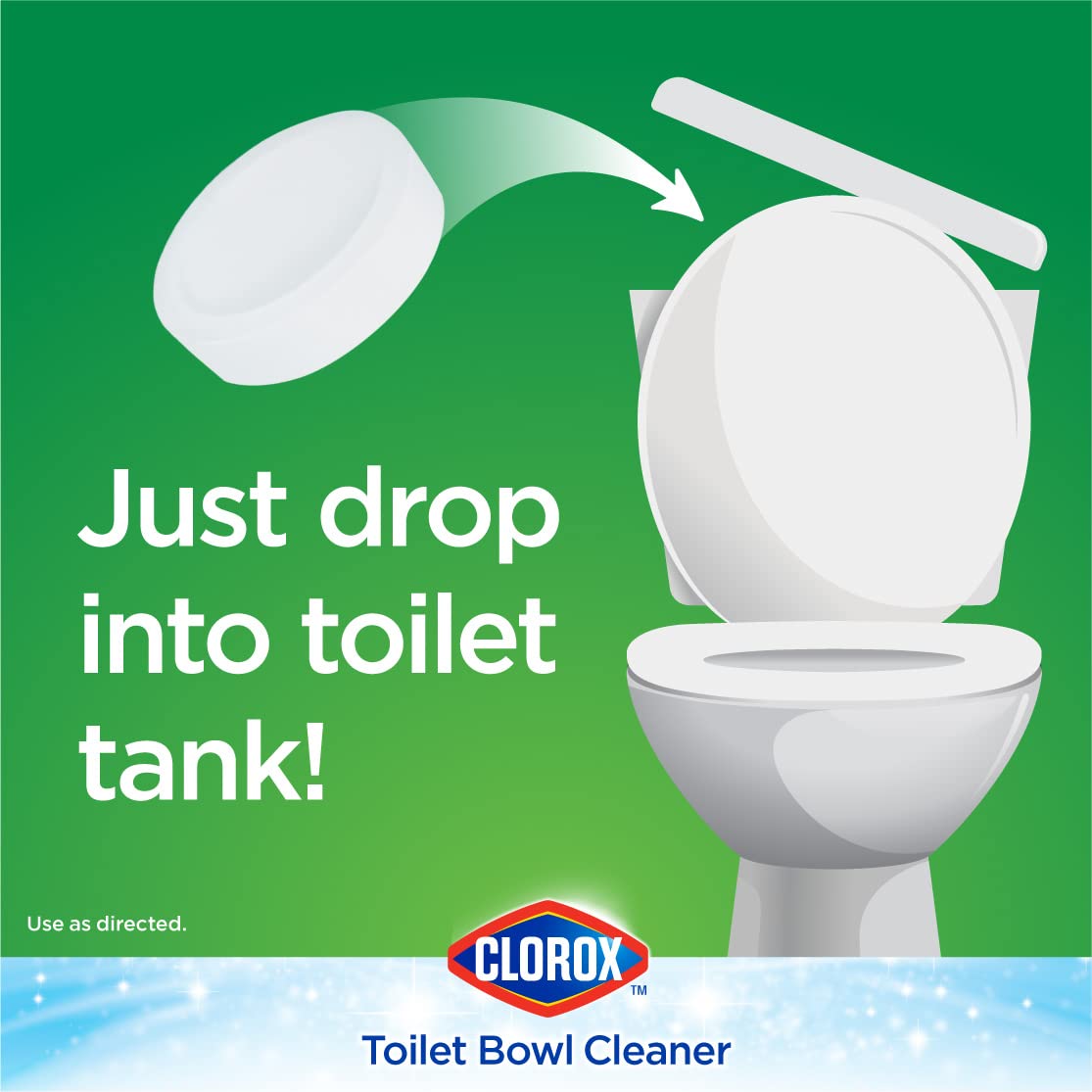 Clorox Automatic Toilet Bowl Cleaner with Bleach, 100 g, Multi-Pack of 12 Clorox