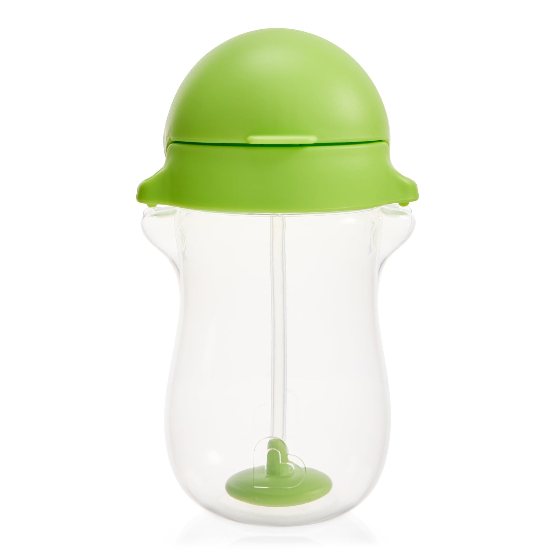 Munchkin Any Angle Sippy Cup for Toddlers, Weighted Straw Trainer Cup with Click Lock Lid, 10 Ounce, Green, 1 Pack Munchkin