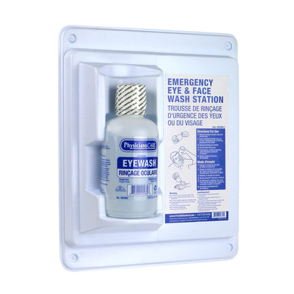 FIRST AID CENTRAL PhysiciansCare 500 ml (16 oz.) Single Bottle Eyewash Wall Station, White 🍁 All In One Marketplace Canada