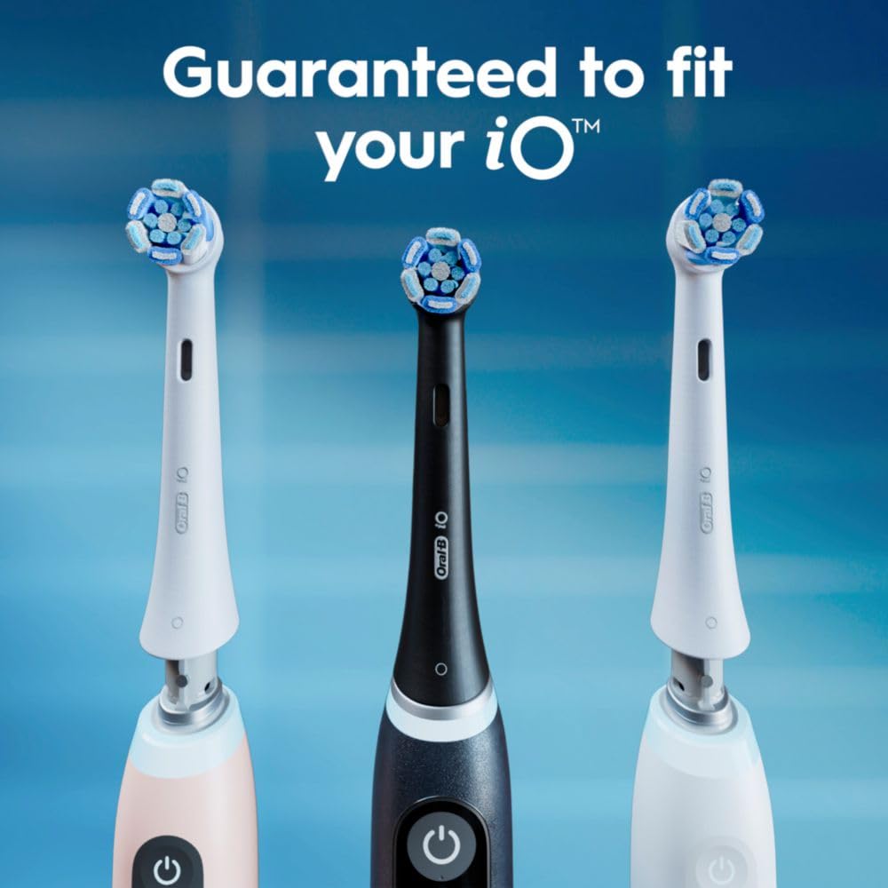 Oral-B iO Genuine Replacement Brush Heads, Black, 4ct Ultimate Clean + 1ct Gentle Care, 15 Month Supply, Compatible Exclusively with Oral-B iO Electric Toothbrushes, Not Compatible with any Other Series Including: Pro, Vitality, Smart, or Genius - Available at All In One Marketplace Canada