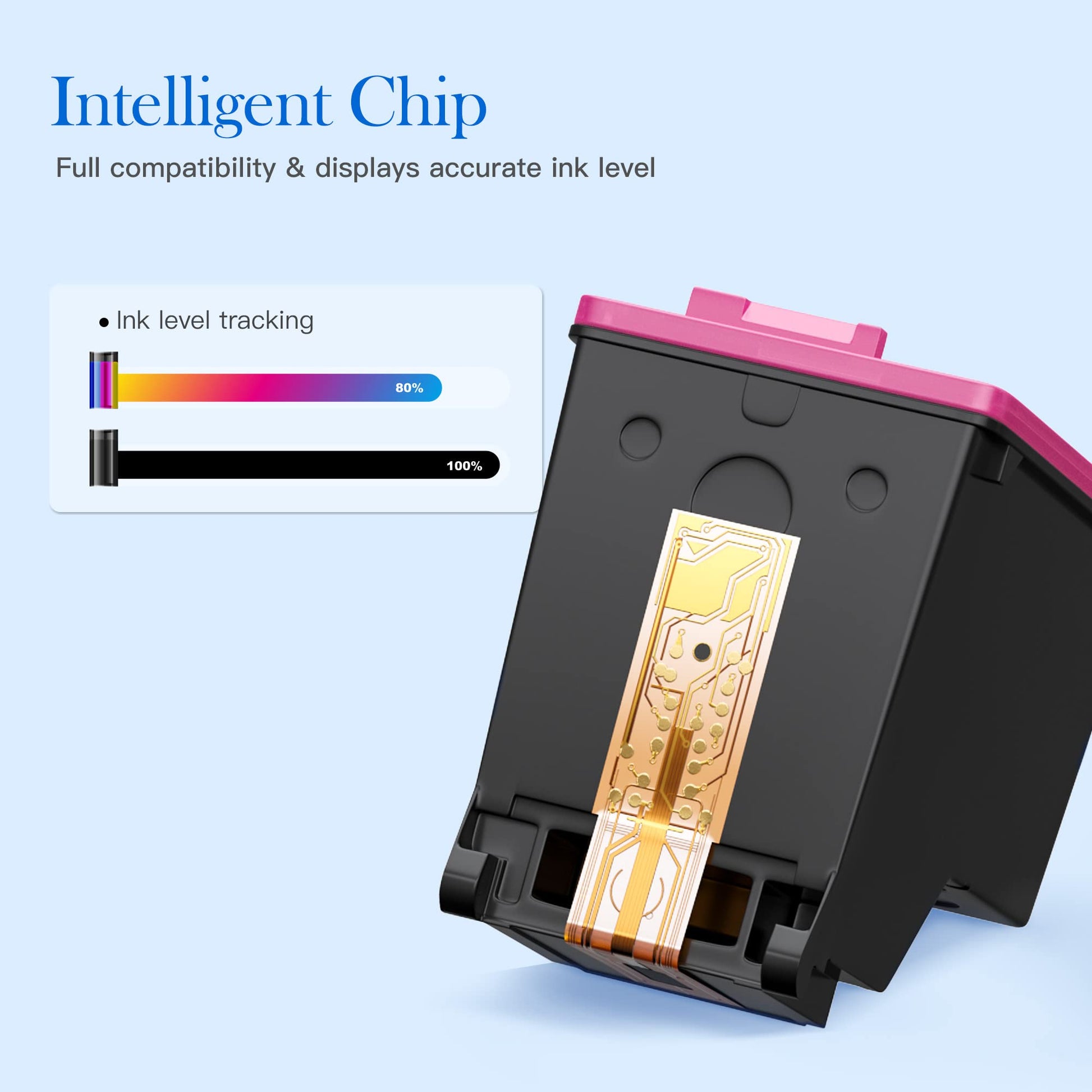 Valuetoner Remanufactured Ink Cartridges Replacement for HP 65XL Ink Cartridge Combo Pack 65 XL for Envy 5055 5052 5058 DeskJet 3755 2655 3720 3722 3723 3752 3758 2652 2624(1 Black, 1 Color) Valuetoner