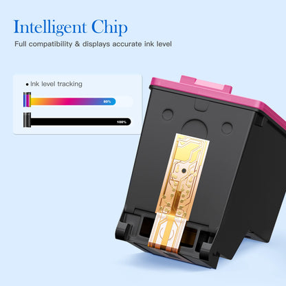 Valuetoner Remanufactured Ink Cartridges Replacement for HP 65XL Ink Cartridge Combo Pack 65 XL for Envy 5055 5052 5058 DeskJet 3755 2655 3720 3722 3723 3752 3758 2652 2624(1 Black, 1 Color) Valuetoner