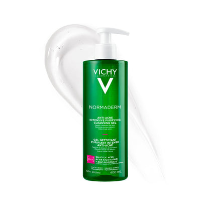 Vichy Anti-Acne Salicylic Acid Cleansing Gel, Normaderm Purifying Face Wash for Oily Skin, Acne Breakouts and Pores. Oil-free, Soap-Free, Non-Comedogenic, Hypoallergenic, Dermatologist Recommended - Available at All In One Marketplace Canada