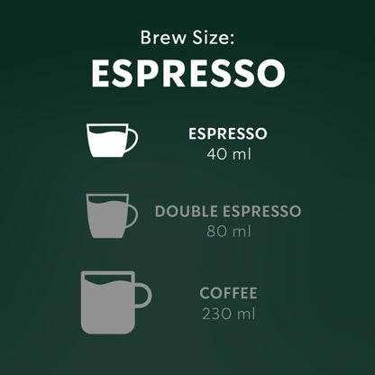 Starbucks Espresso Roast Nespresso Vertuo Capsules, 4 Boxes (272g)