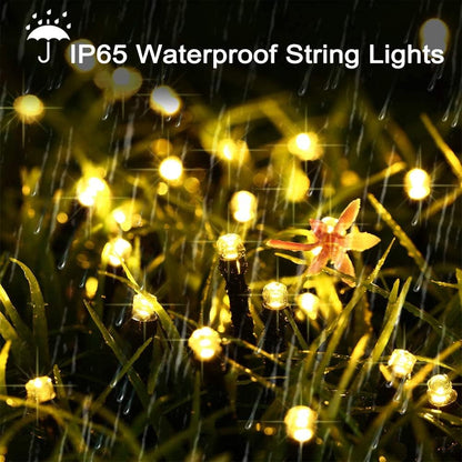 Solar String Lights Outdoor, 98.4ft 300 LED Solar Fairy Lights 8 Modes Waterproof Solar Powered Lights for Garden, Patio, Home, Party, Wedding, Holiday, Tree, Outdoor Decor (Warm White) 🍁 All In One Marketplace Canada