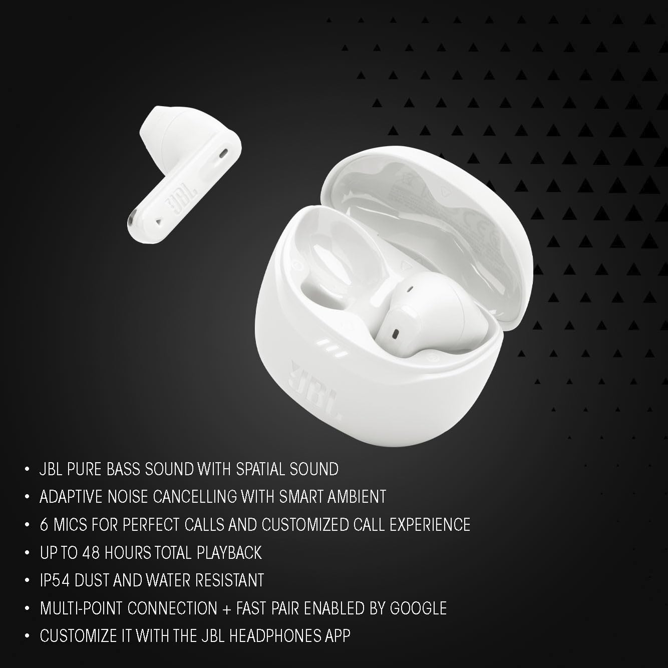 JBL Tune Flex 2 - True Wireless Noise Cancelling Earbuds - Black JBL