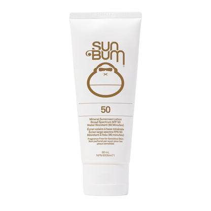 Sun Bum Mineral Spf 50 Sunscreen Lotion | Vegan and Reef friendly (Octinoxate & Oxybenzone Free) Broad Spectrum Natural Sunscreen with Uva/uvb Protection | 3 Oz, 3 ounces - Available at All In One Marketplace Canada