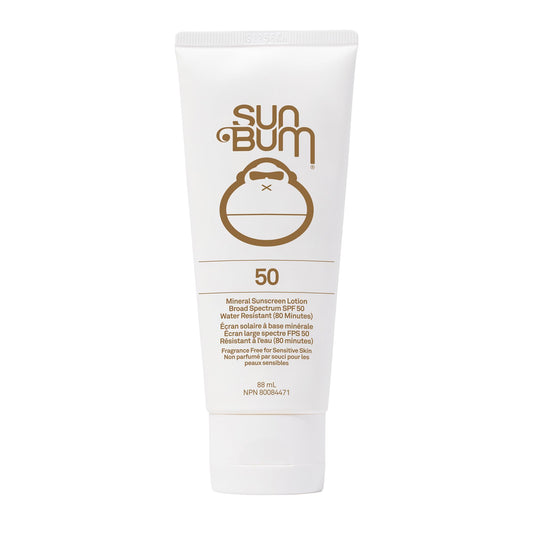 Sun Bum Mineral Spf 50 Sunscreen Lotion | Vegan and Reef friendly (Octinoxate & Oxybenzone Free) Broad Spectrum Natural Sunscreen with Uva/uvb Protection | 3 Oz, 3 ounces - Available at All In One Marketplace Canada