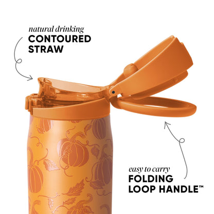 Simple Modern Halloween Water Bottle with Straw & Handle | 30oz | Pumpkins