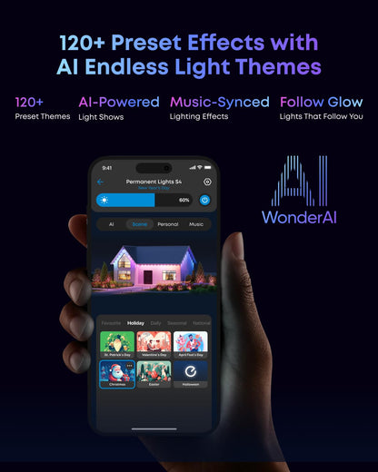 eufy Permanent Outdoor Lights S4, 100ft with 72 RGBWW LED String Lights 🍁 All In One Marketplace Canada