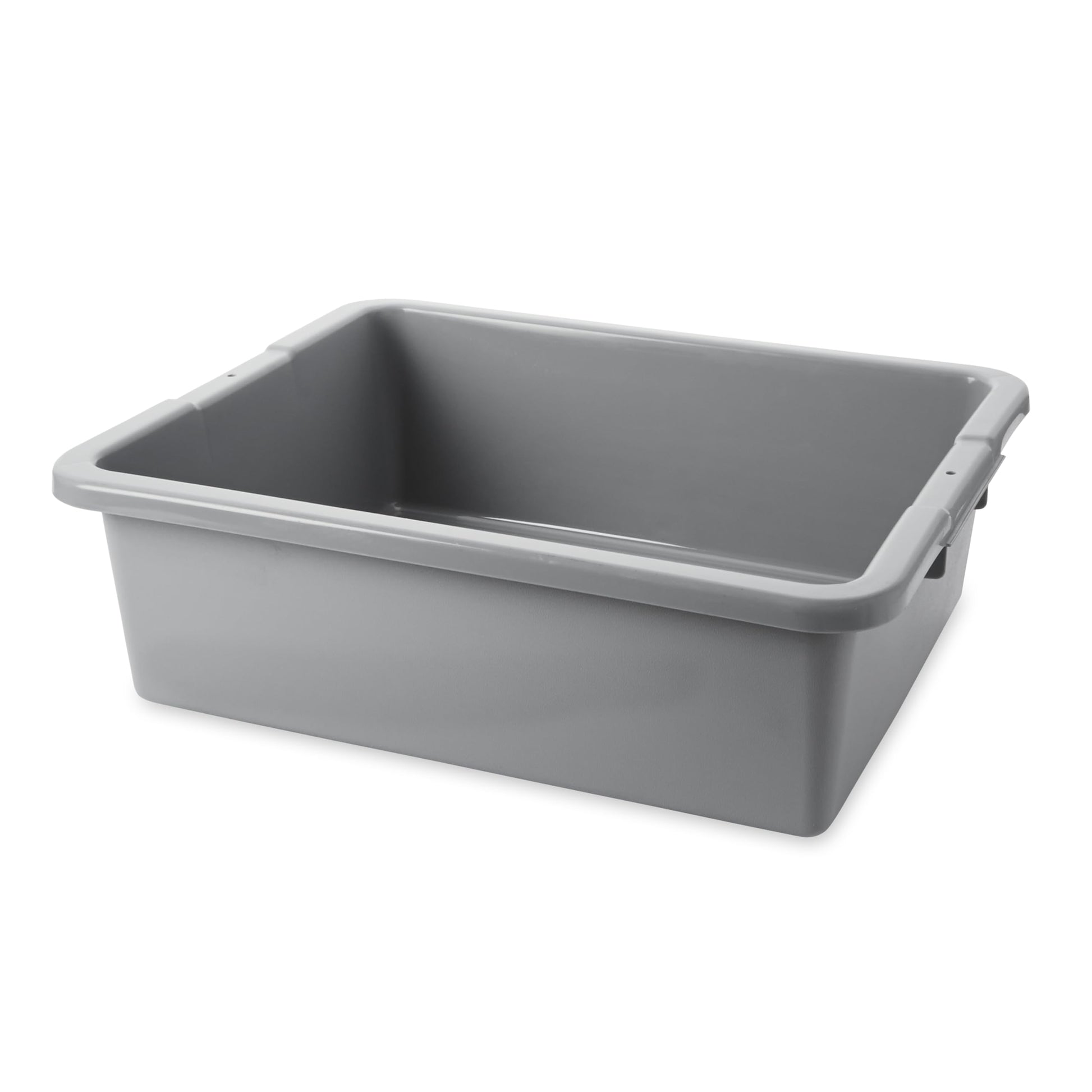 Rubbermaid Commercial Products Standard Bus/Utility Box 7-Gallon Gray Heavy Duty Plastic Restaurant Wash Basin/Dish Washing Tub for Kitchen Organization/Storage Rubbermaid Commercial