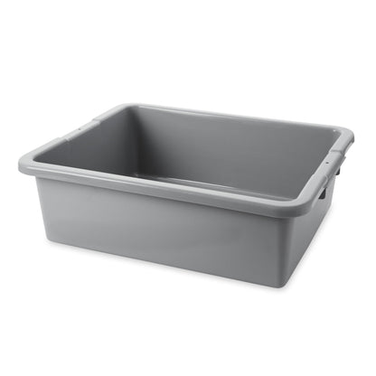 Rubbermaid Commercial Products Standard Bus/Utility Box 7-Gallon Gray Heavy Duty Plastic Restaurant Wash Basin/Dish Washing Tub for Kitchen Organization/Storage Rubbermaid Commercial