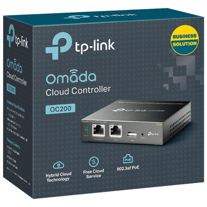 TP-Link Omada Hardware Controller (OC200) - SDN Integrated | PoE Powered | Manage Up to 100 Devices | Easy & Intelligent Network Monitor & Maintenance | Cloud Access & Omada App TP-Link