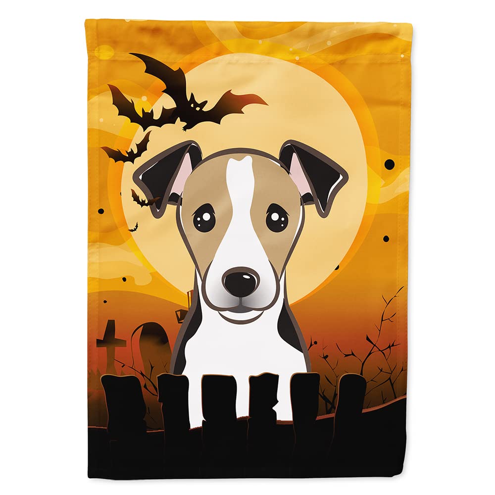 Drapeau de jardin en toile Caroline's Treasures BB1819CHF Halloween Jack Russell Terrier, multicolore, grand format