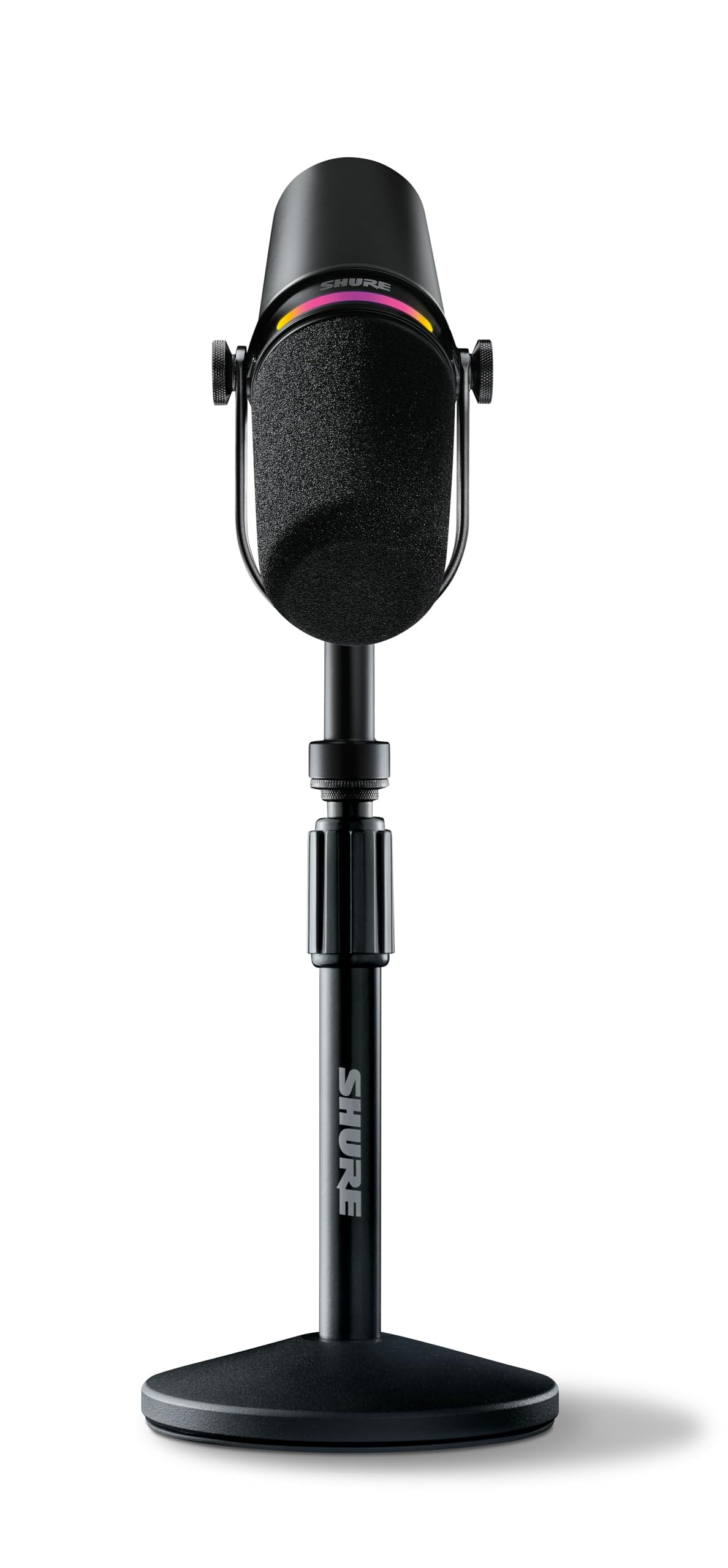Shure MV7+ USB-C & XLR Podcast Dynamic Mic with Stand - Black