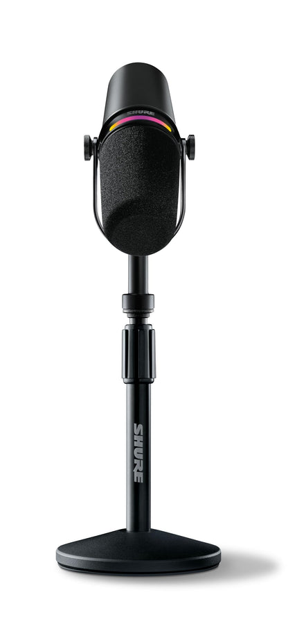 Shure MV7+ USB-C & XLR Podcast Dynamic Mic with Stand - Black