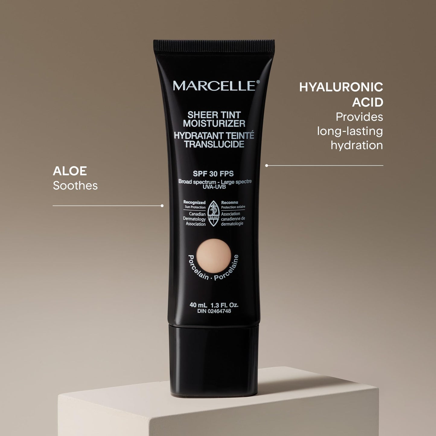 Marcelle Sheer Tint Moisturizer SPF 30, Beige Moyen, with Hyaluronic Acid and Aloe, Hypoallergenic, Non-Comedogenic, Fragrance-Free, Paraben-Free, Oil-Free, 40 mL 🍁 All In One Marketplace Canada