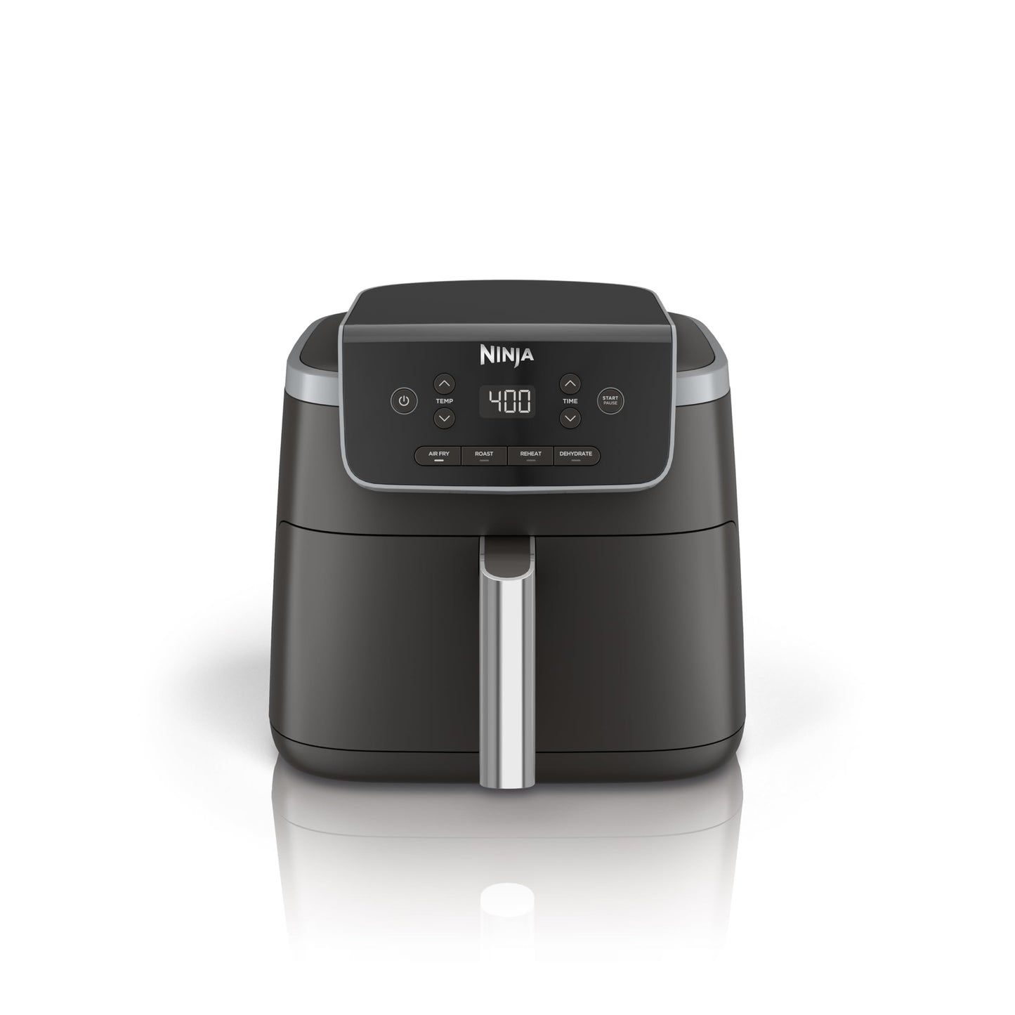 Ninja Air Fryer Pro 4in1, 5 QT (4.7 L) Capacity, Air Fry, Roast, Bake, Reheat, Dehydrate, Roast, Crisp Technology, Nonstick Basket & Crisper Plate, Grey, AF141C (Canadian Version) Ninja