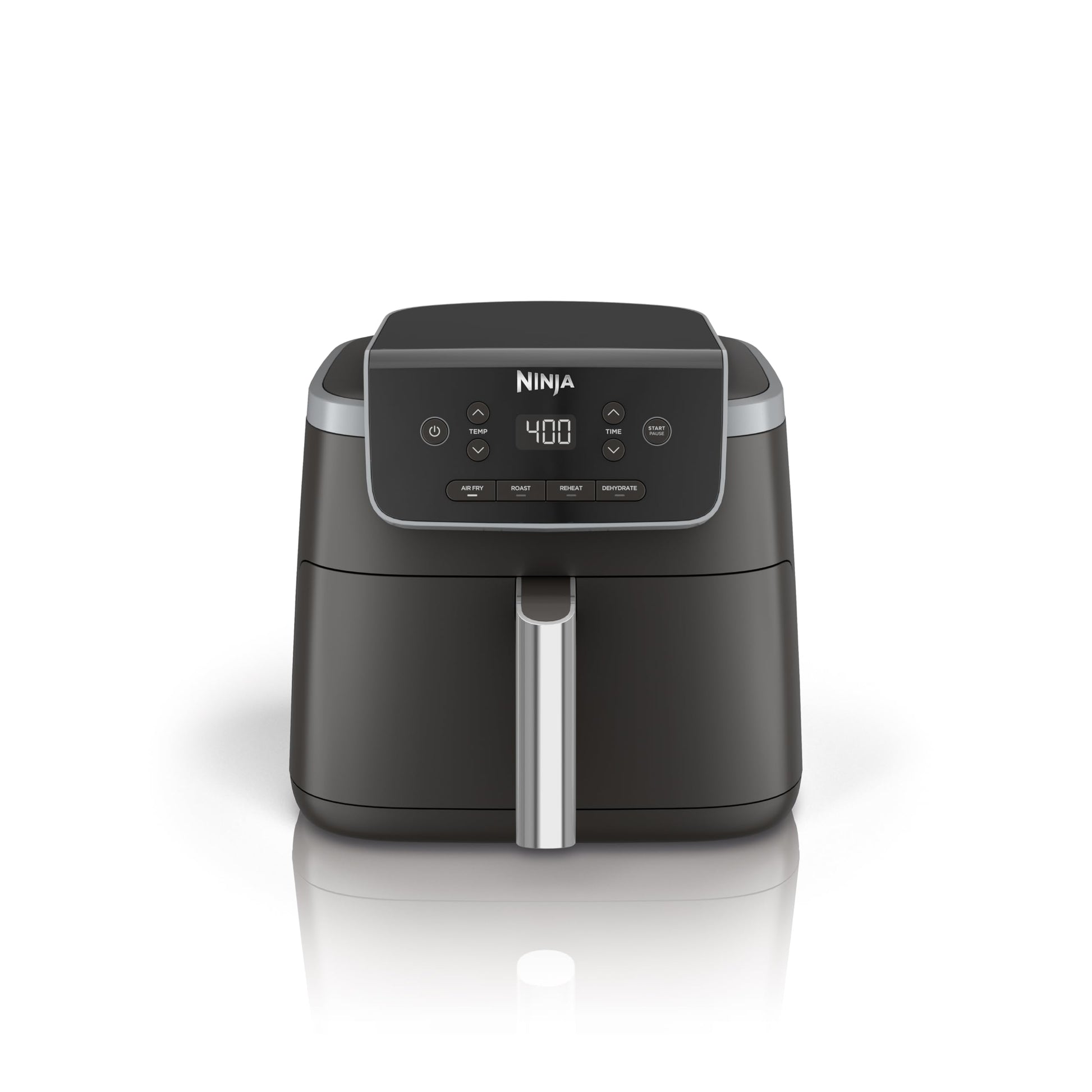 Ninja Air Fryer Pro 4in1, 5 QT (4.7 L) Capacity, Air Fry, Roast, Bake, Reheat, Dehydrate, Roast, Crisp Technology, Nonstick Basket & Crisper Plate, Grey, AF141C (Canadian Version) Ninja