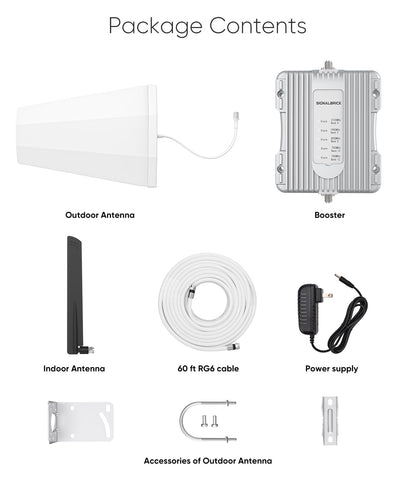 SignalBrick Cell Phone Booster for House & Cottage, Boost 3G 4G & LTE 5G Data Up to 3,000 sq ft, Cell Signal Booster Canada Support All Canadian Carriers-Bell, Telus, Rogers, Fido Etc
