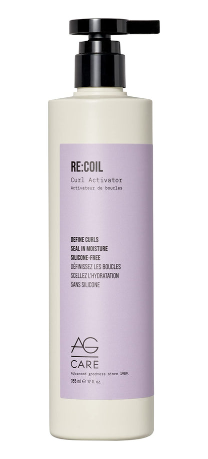 AG Care Re:Coil Curl Activator Curl Cream with Keratin Amino Acids - Ultra-Nourishing Curly Hair Cream for Defined, Healthy Curls, 12 Fl Oz 🍁 All In One Marketplace Canada