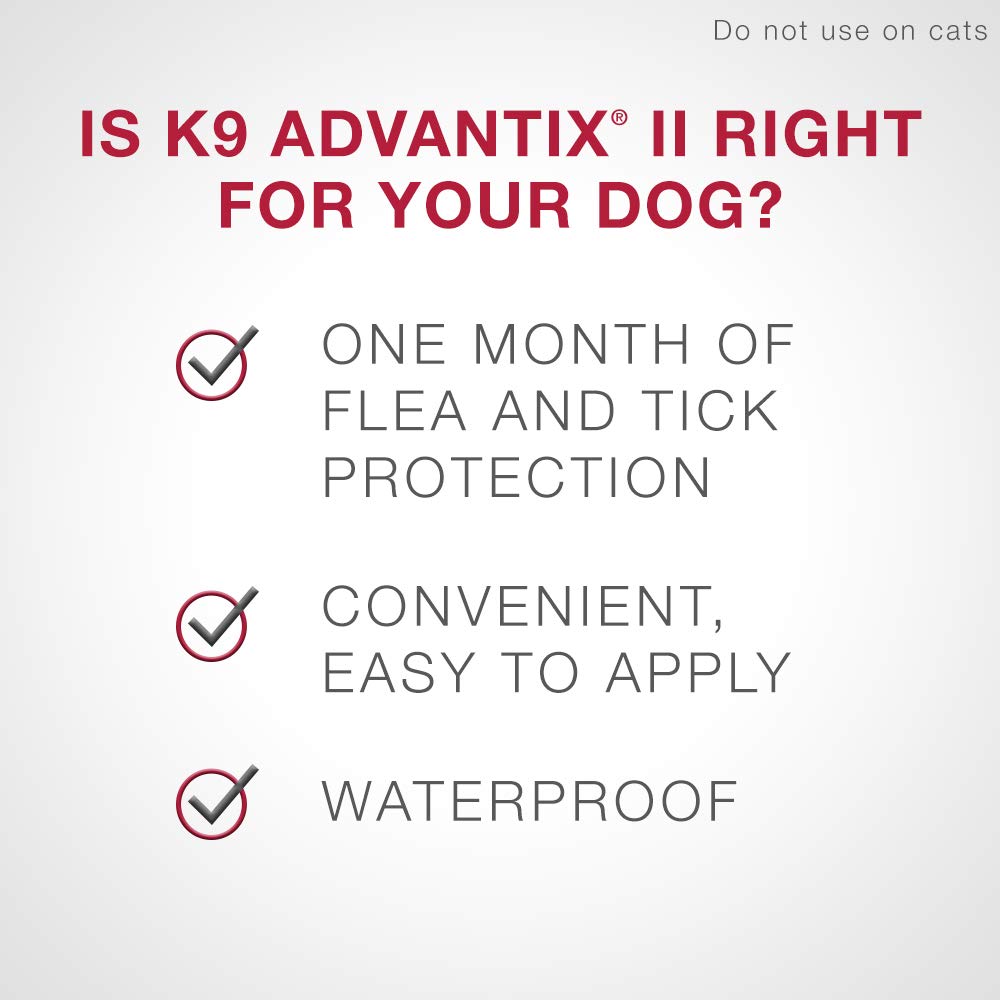 K9 Advantix II Flea and Tick Treatment for Small Dogs weighing less than 4.5 kg (less than 10 lbs.)-6 doses 🍁 All In One Marketplace Canada