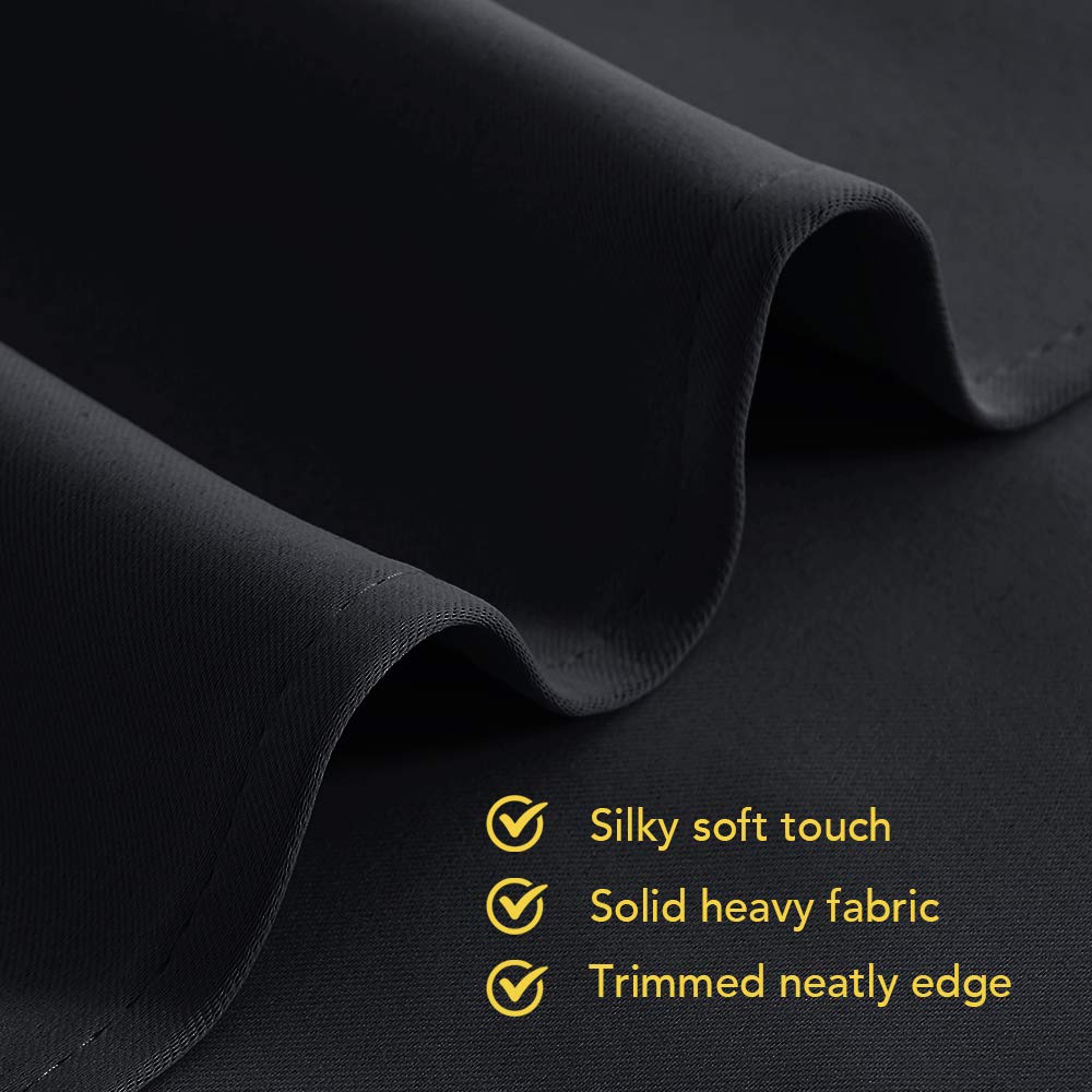 NICETOWN Living Room Blackout Curtains for Winter(W42 x L72,Black,2 Panels) 🍁 All In One Marketplace Canada