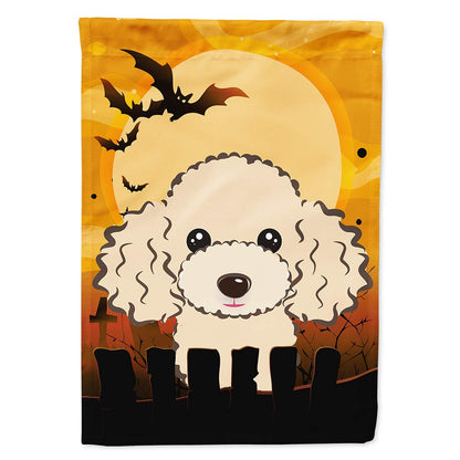 Caroline's Treasures BB1816CHF Halloween Buff Poodle Canvas House Size Flag, Multicolor, Large