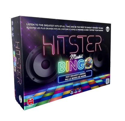 HITSTER Bingo – Music Party Game with Disco Ball, 225 Music Cards & Wipe-Off Boards – Interactive Quiz Game for Adults & Teens 16+