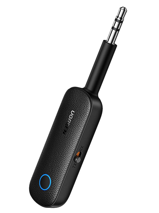 UGREEN Bluetooth 5.4 Transmitter and Receiver for Car TV Airplane, 2 in 1 Wireless 3.5mm Bluetooth Aux Adapter, Dual Devices Paired, Compatible with Car TV Airplane Home Stereo Headphones and More