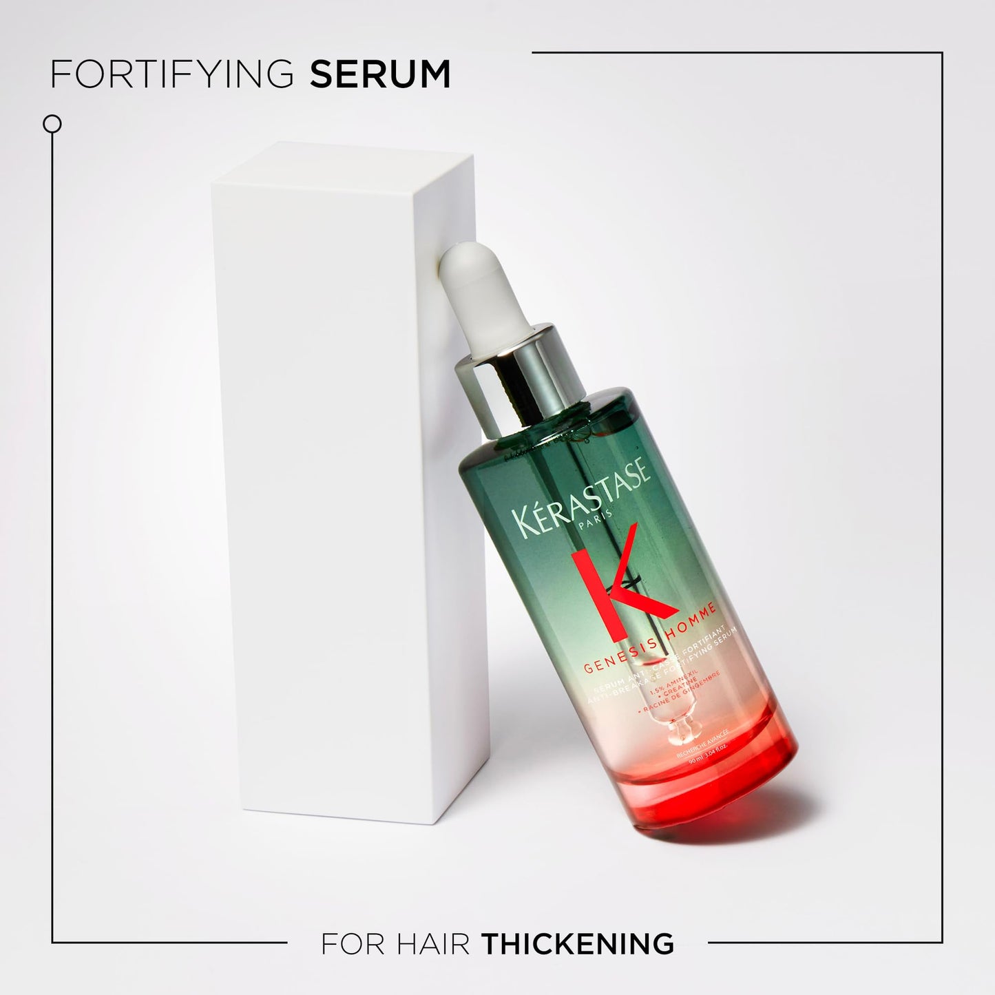 Kérastase Genesis Homme Fortifying Hair Thickening Serum for Men, 90 mL KÉRASTASE