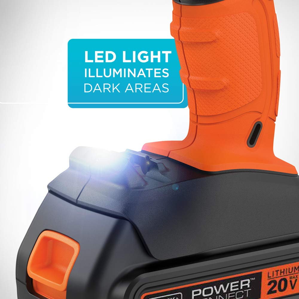 BLACK+DECKER 20V MAX* Cordless Drill, Cordless (BCD702C1) - Available at All In One Marketplace Canada