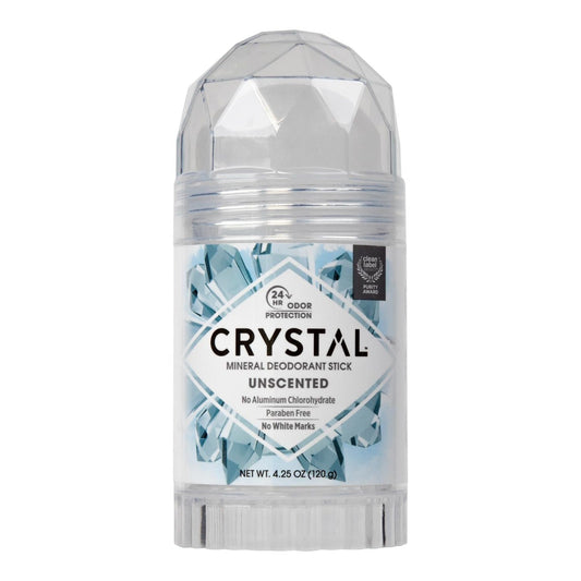 Crystal Mineral Deodorant Stick, 120g – Aluminum-Free, Unscented Natural Deodorant, 24-Hour Odor Protection, No Stains or Residue, Vegan & Cruelty-Free - Available at All In One Marketplace Canada