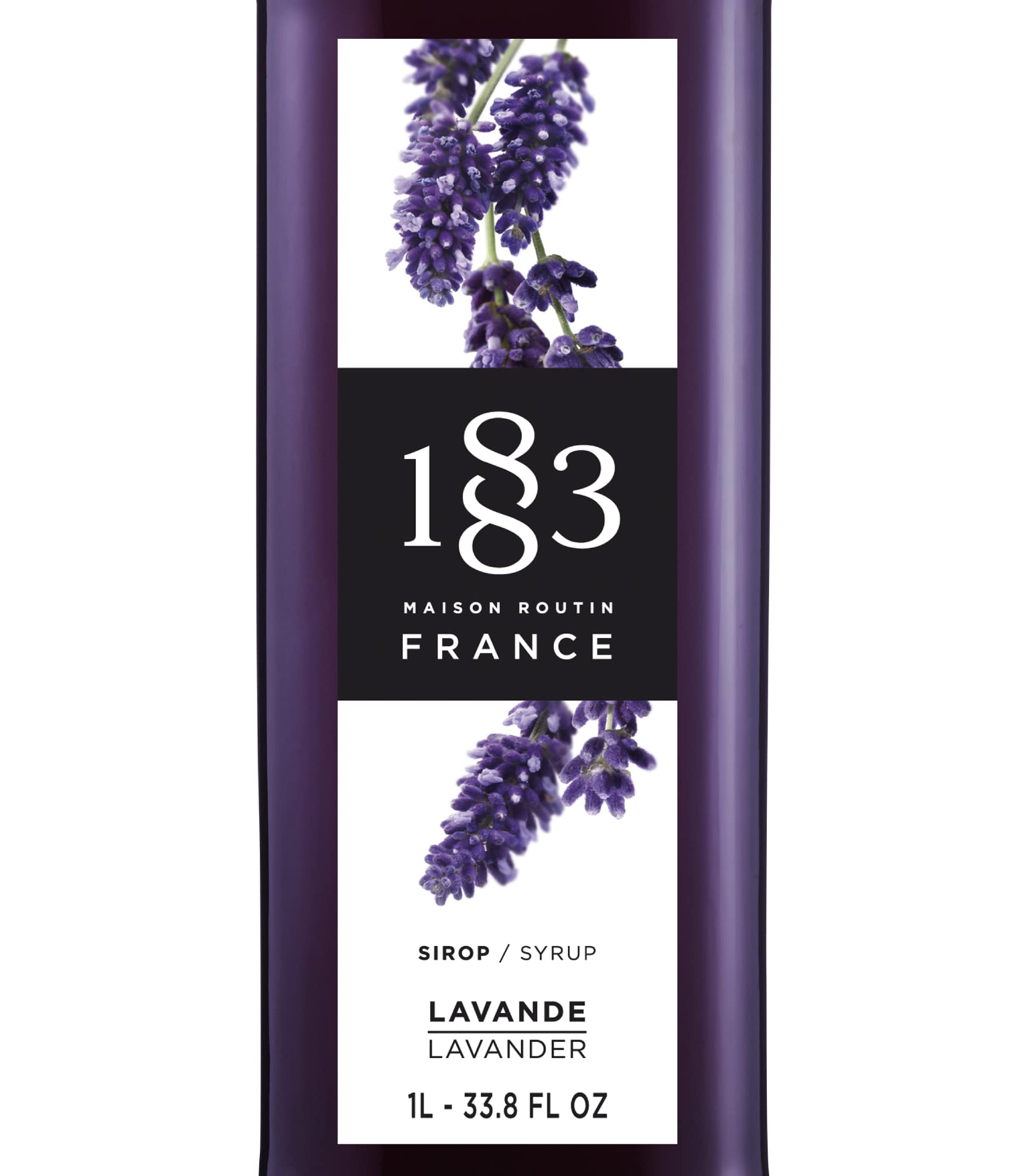 1883 Lavender Syrup, 1L Glass 1883 MAISON ROUTIN