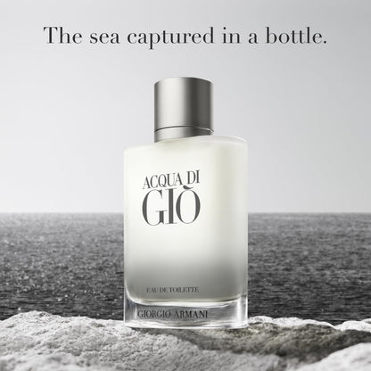 Armani beauty - Acqua di Gio - Eau de Toilette - Cologne for Men - Long Lasting Fragrance with Bergamot notes, Jasmine, White Musks, Patchouli & Cedarwood – 3.3 Fl Oz - Available at All In One Marketplace Canada