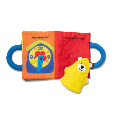 Melissa & Doug K’s Kids My First Activity Book, Soft Cloth Baby Book with Infant Toys—Puppets, Crinkles, Buttons, Buckles & Clock, Machine Washable Montessori Baby Toys for Kids 0–24 Months Melissa & Doug