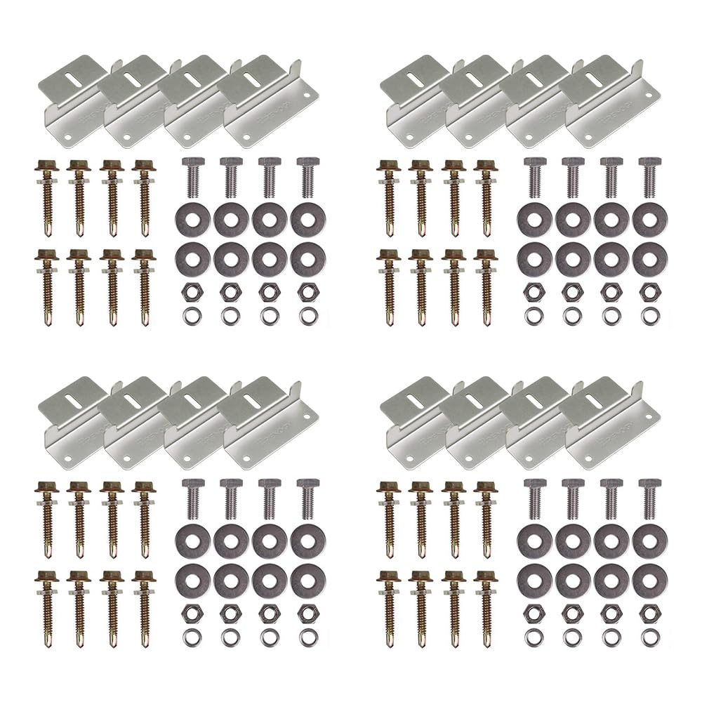 Renogy 4 Sets of Solar Panel Mounting Z Bracket Renogy
