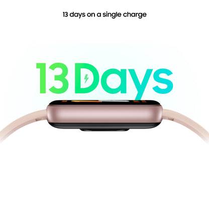 Samsung Galaxy Fit3, 1.6" AMOLED Display, 13 Days Battery Charge, Sleep Monitoring, Fall Detection - Pink Gold (CAD Version & Warranty)