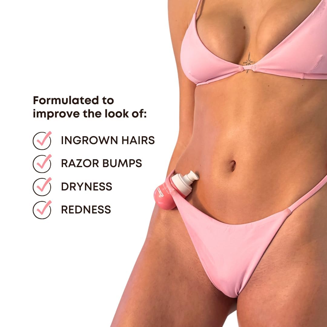 Bushbalm Ingrown Hair Oil - Targets Ingrown Hairs, Razor Bumps and Post Shave Irritation - Soothes and Hydrates Skin, 30 ml - Watermelon Sugar